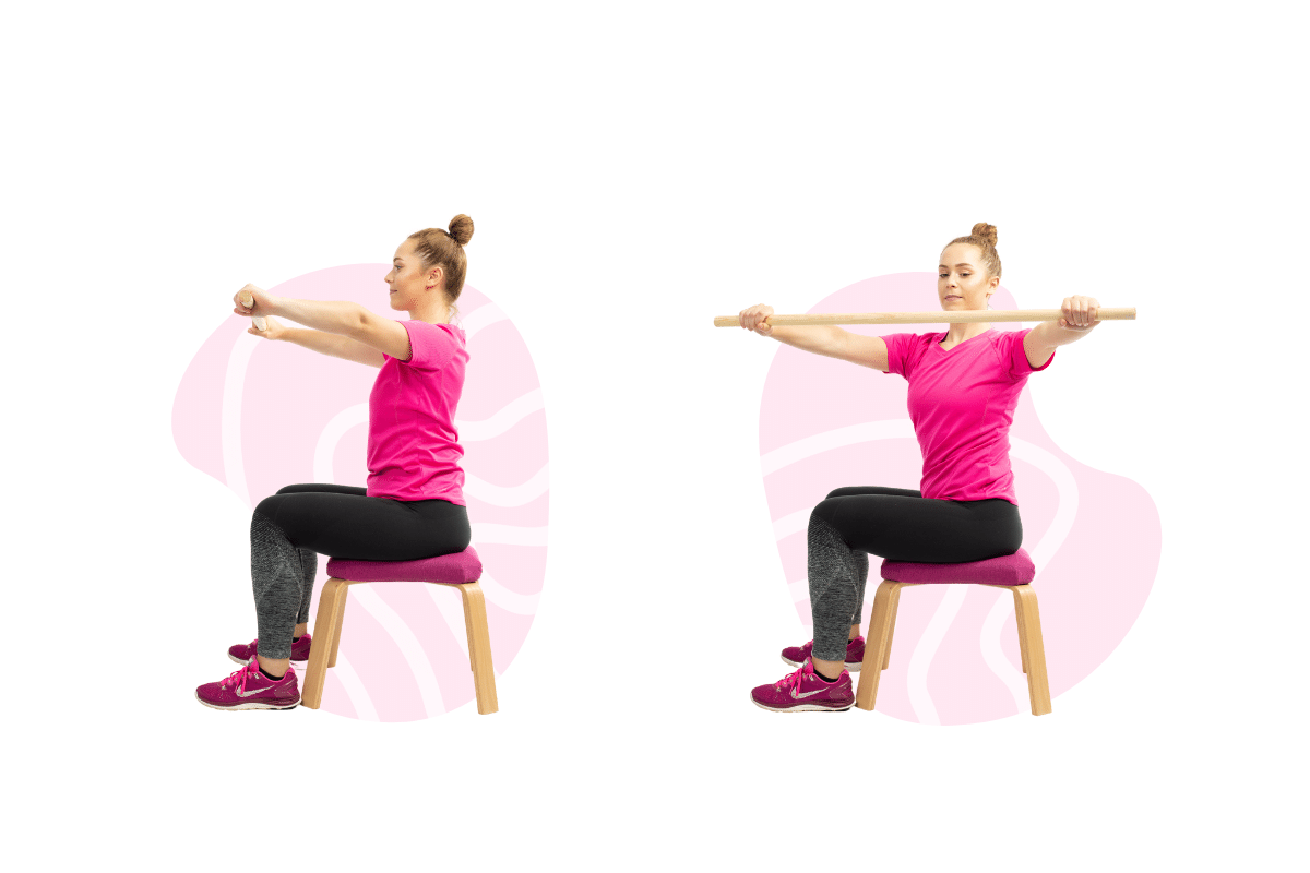 The broomstick twist chest level